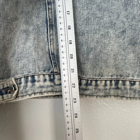 C'est Toi Women's Large Long Sleeve Jean Jacket - Picture 5 of 7